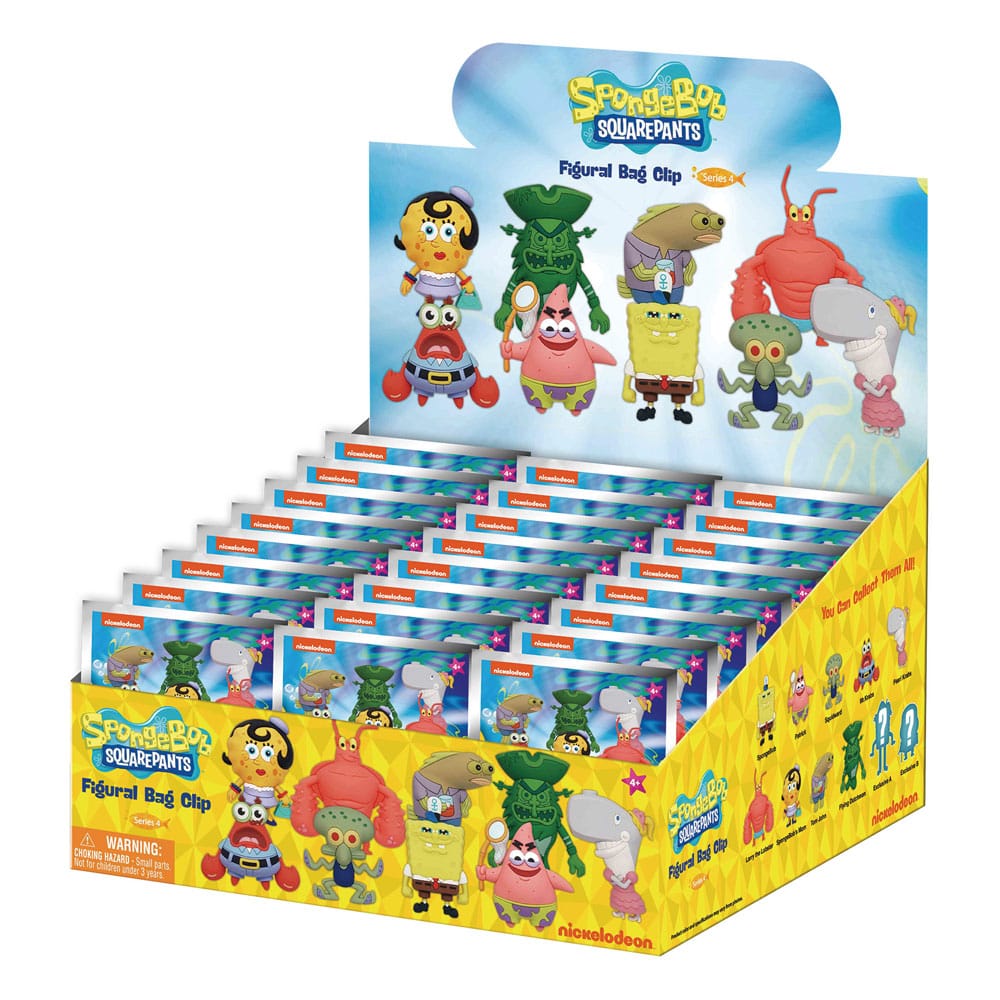 Nickelodeon Classics 3D PVC-Taschenanhänger Series 4 Display (24) Image 1