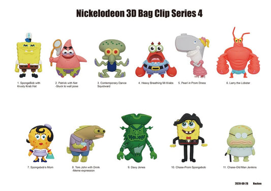 Nickelodeon Classics 3D PVC-Taschenanhänger Series 4 Display (24) Image 2