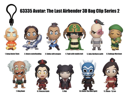 Avatar The Last Airbender 3D PVC-Taschenanhänger Serie 2 Blind Bag Display (24) Image 2