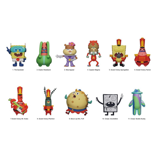 SpongeBob Schwammkopf 3D PVC-Taschenanhänger Series 6 Display (24) Image 1