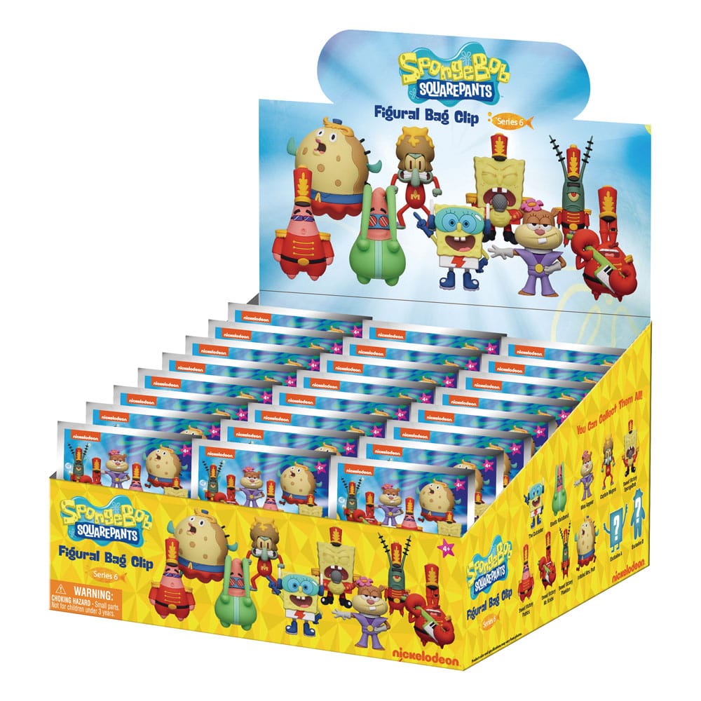 SpongeBob Schwammkopf 3D PVC-Taschenanhänger Series 6 Display (24) Image 3