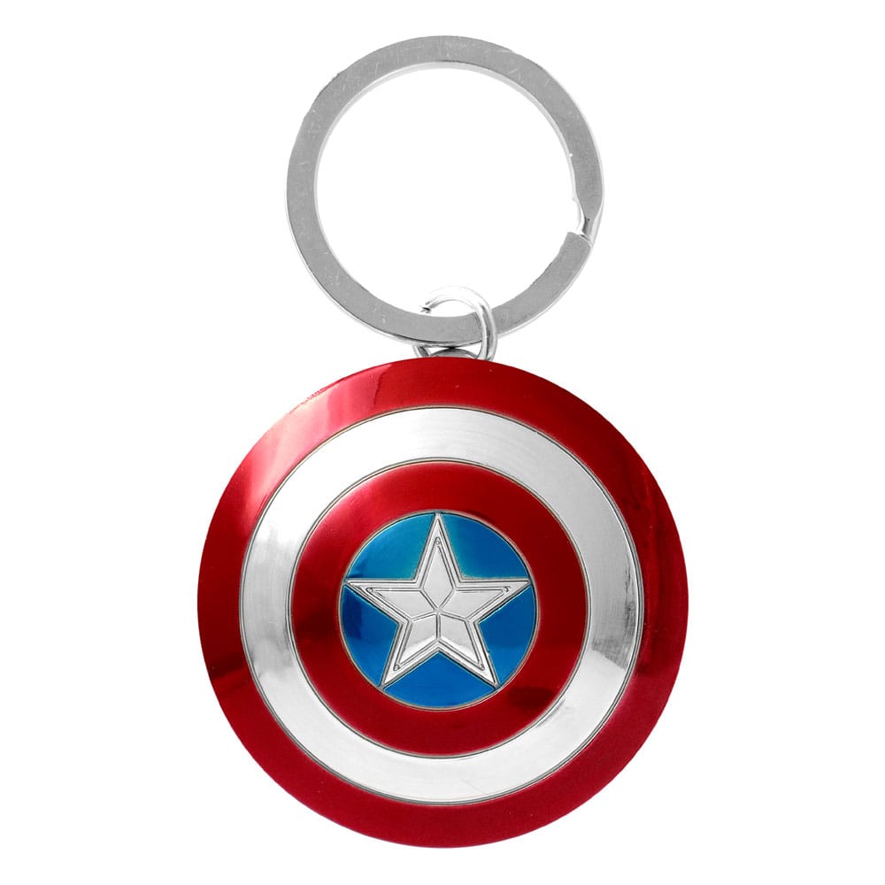 Marvel Metall-Schlüsselanhänger Captain America Shield Image