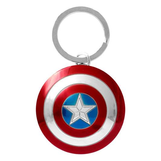 Marvel Metall-Schlüsselanhänger Captain America Shield Image