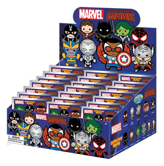 Marvel Secret Wars 3D PVC-Taschenanhänger Serie 1 Blind Bag Display (24) Image 1