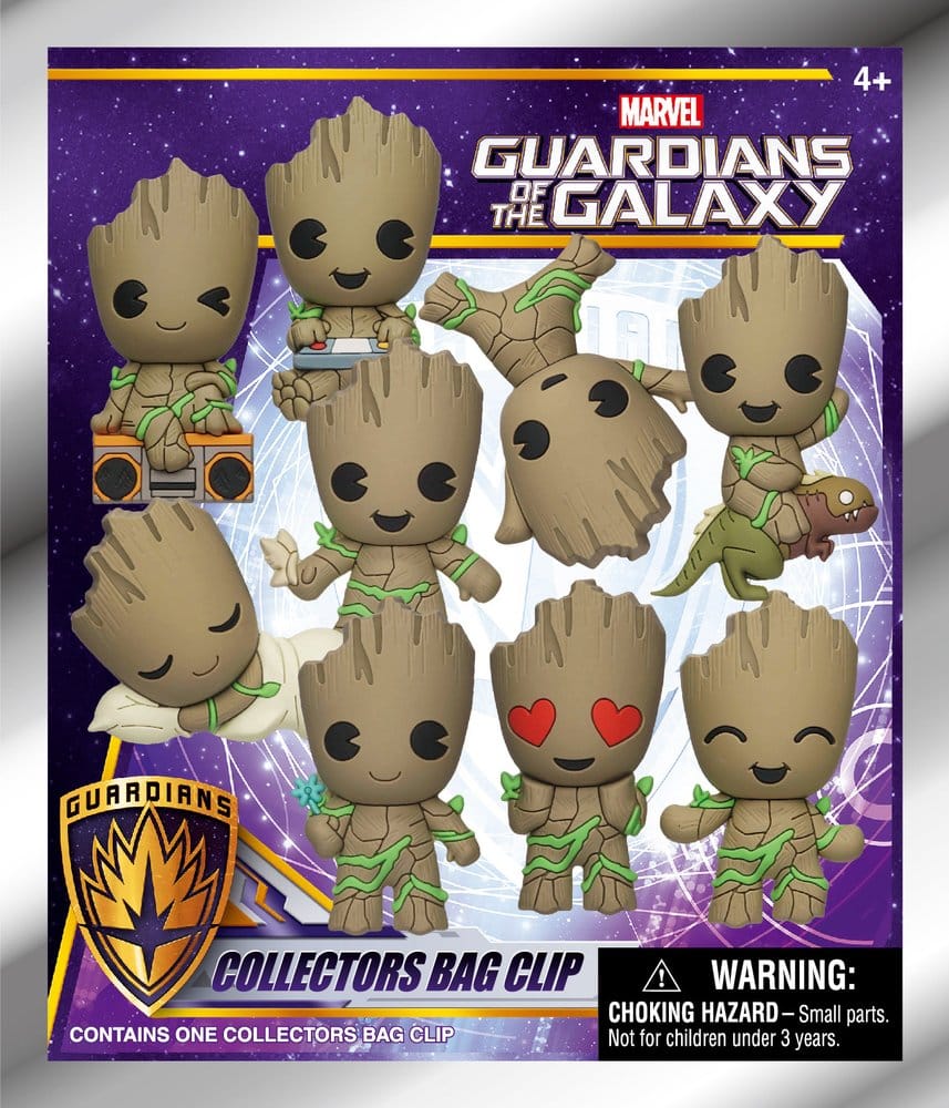 Marvel Groot 3D PVC-Taschenanhänger Serie 1 Blind Bag Display (24) Image 3