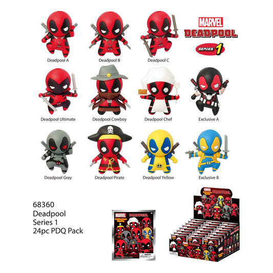 Deadpool PVC-Taschenanhänger Serie 1 Display (24) Image