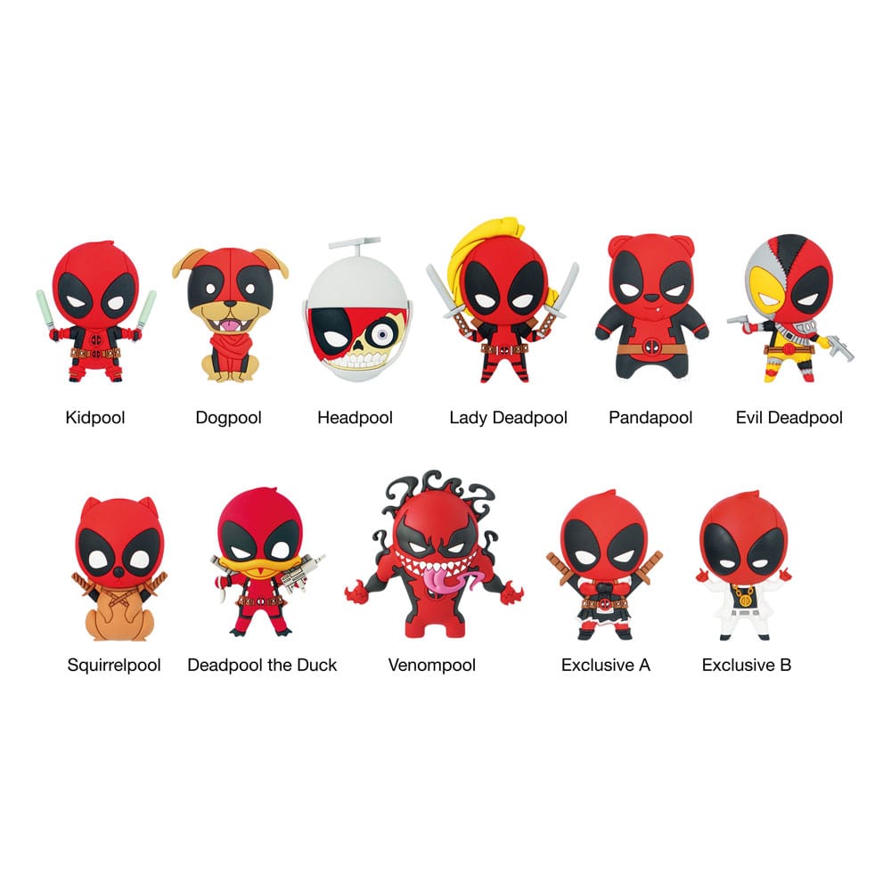 Marvel PVC-Taschenanhänger Deadpool Serie 3 Display (24) Image 1