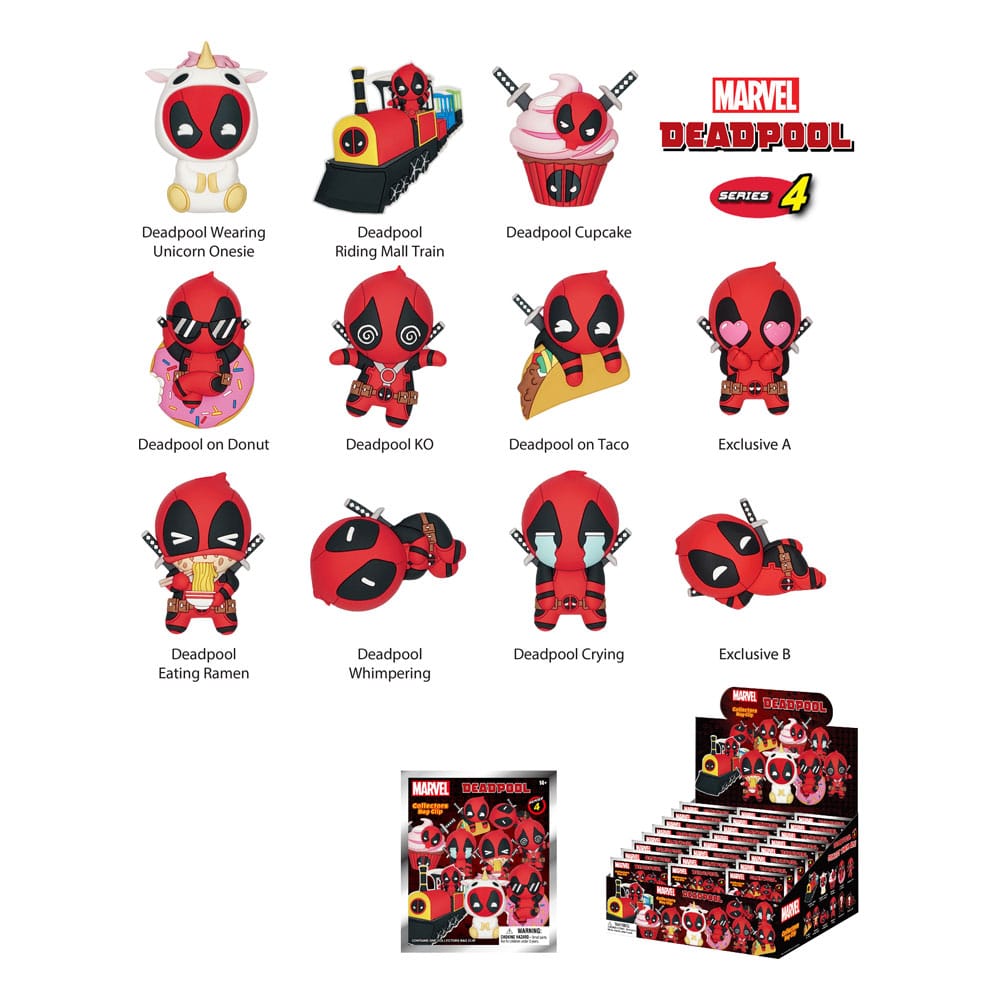 Deadpool PVC-Taschenanhänger Series 4 Display (24) Image