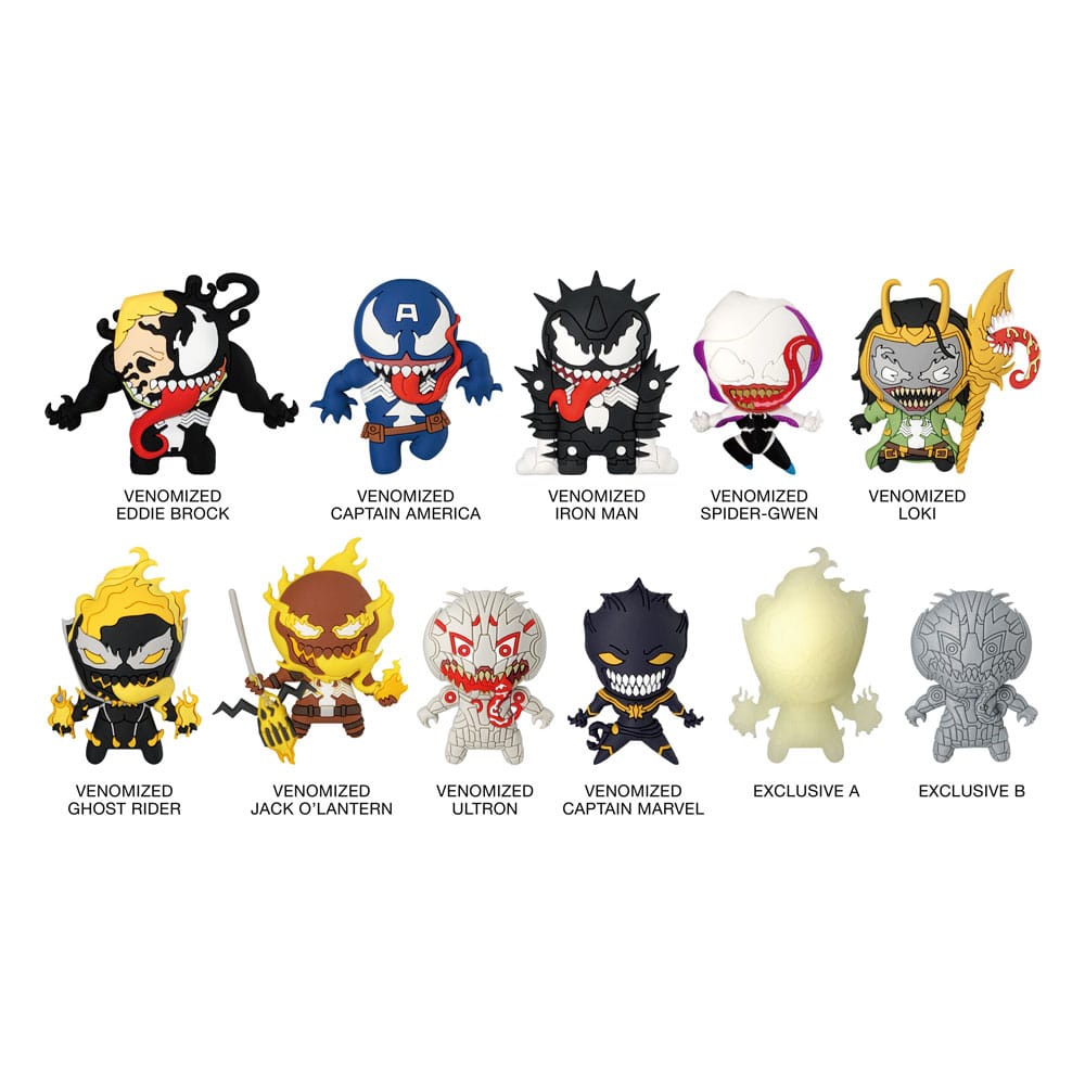 Venom 3D PVC-Taschenanhänger Series 1 Display (24) Image 1