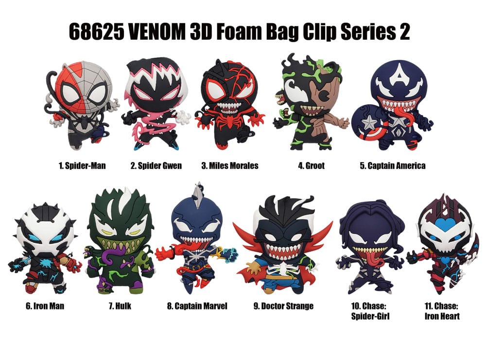 Venom 3D PVC-Taschenanhänger Series 2 Display (24) Image 2