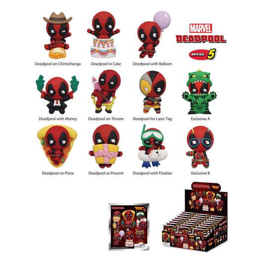 Deadpool 3D PVC-Taschenanhänger Series 5 Display (24) Image