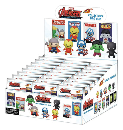 Marvel 3D PVC-Taschenanhänger Serie 1 Avengers 60th Comic Covers Blind Bag Display (24) Image 1
