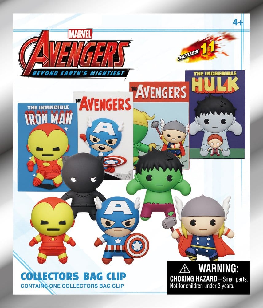 Marvel 3D PVC-Taschenanhänger Serie 1 Avengers 60th Comic Covers Blind Bag Display (24) Image 2