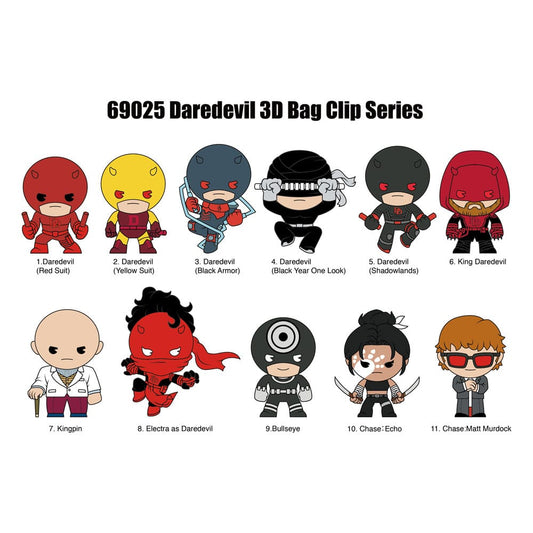 Daredevil 3D PVC-Taschenanhänger Classic Display (24) Image 1
