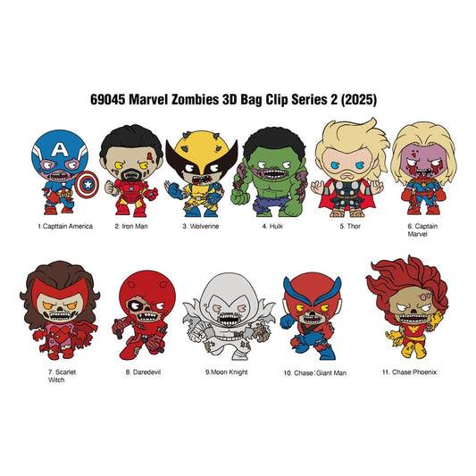 Marvel PVC-Taschenanhänger Serie 2 Zombies Display (24) Image 1