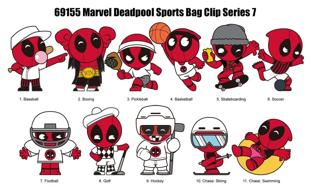 Deadpool 3D PVC-Taschenanhänger Serie 7 Display (24) Image 3
