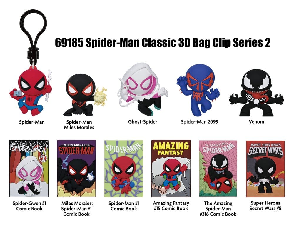 Spider-Man Classic 3D PVC-Taschenanhänger Serie 2 Display (24) Image 2