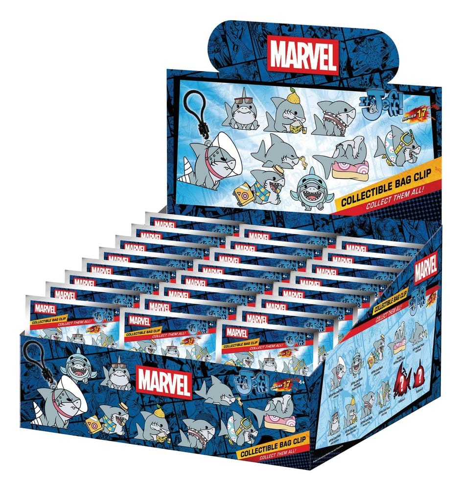 Marvel Rivals 3D PVC-Taschenanhänger Jeff the Land Shark Series 17 Display (24) Image 1