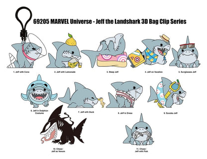 Marvel Rivals 3D PVC-Taschenanhänger Jeff the Land Shark Series 17 Display (24) Image 3