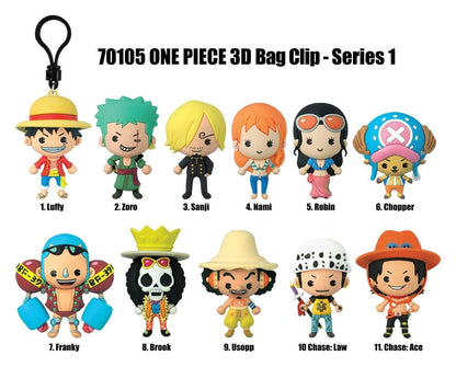 One Piece 3D PVC-Taschenanhänger Serie 1 Display (24) Image 3