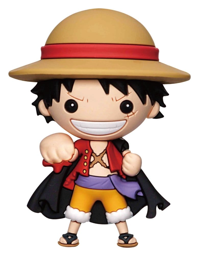 One Piece 3D Schaumstoff-Magnet Luffy with Cape Image