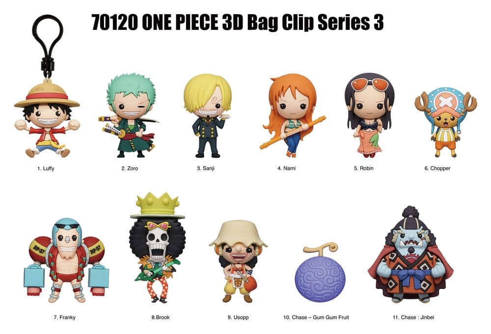 One Piece 3D PVC-Taschenanhänger Serie 3 Blind Bag Display (24) Image 2