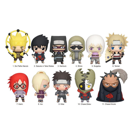 Naruto Shippuden 3D PVC-Taschenanhänger Series 4 Display (24) Image 1