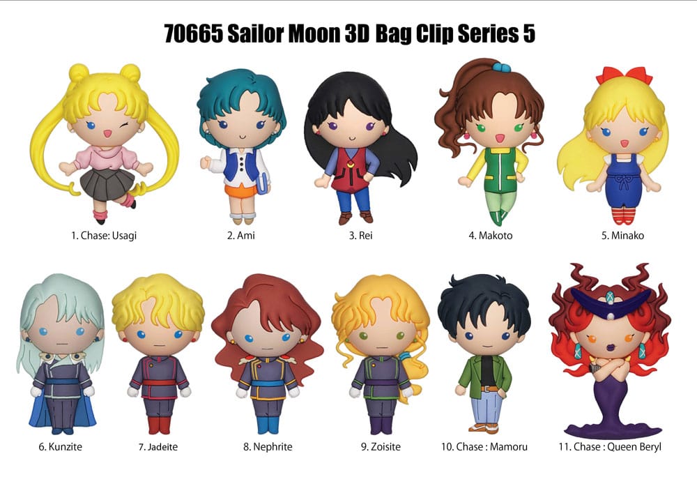Sailor Moon 3D PVC-Taschenanhänger Series 5 Display (24) Image 2