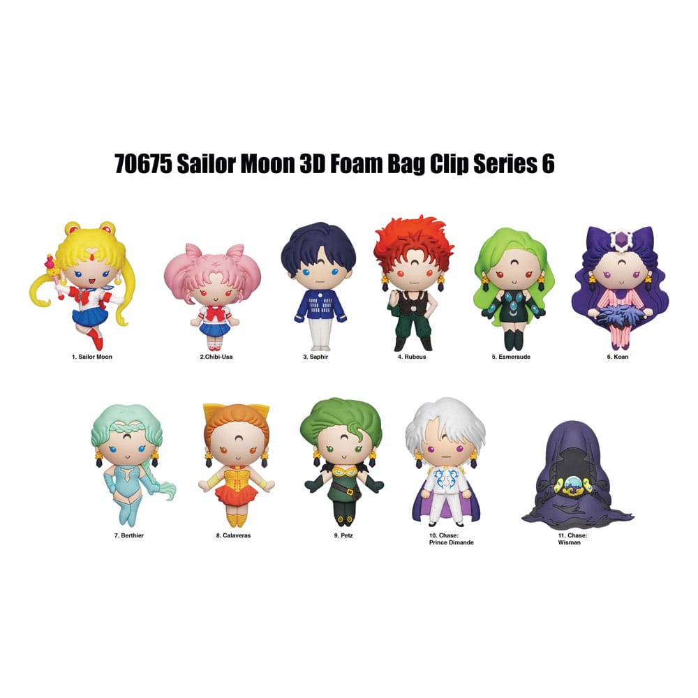 Sailor Moon 3D PVC-Taschenanhänger Series 6 Display (24) Image 1