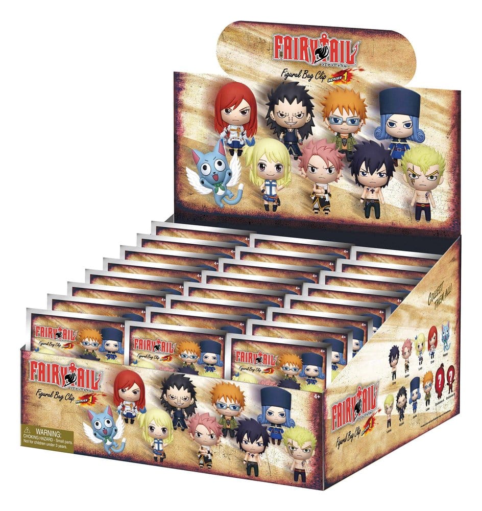 Fairy Tail 3D PVC-Taschenanhänger Serie 1 Display (24) Image 1