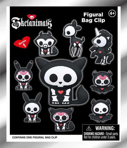 Skelanimals 3D PVC-Taschenanhänger Serie 1 Blind Bag Display (24) Image 2