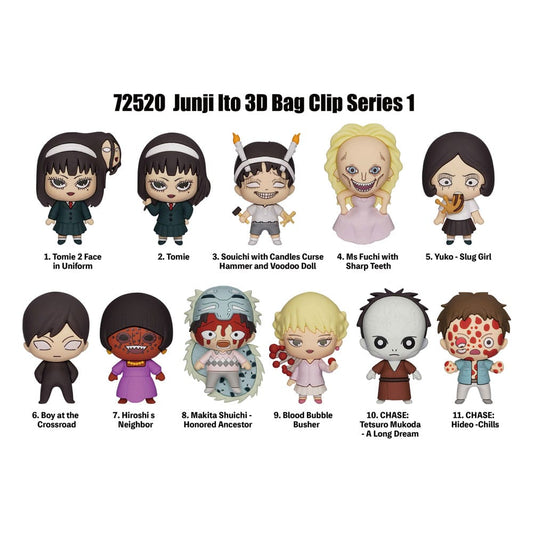 Junji Ito Collection PVC-Taschenanhänger Series 1 Display (24) Image 1