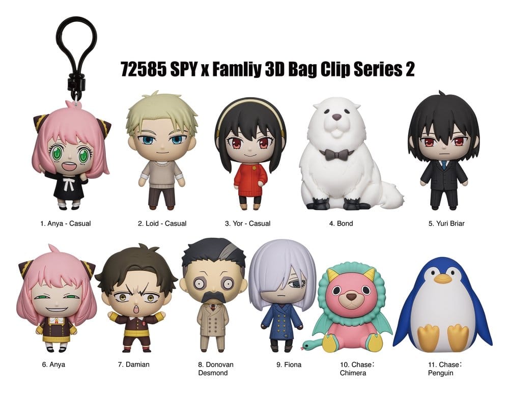 Spy x Family 3D PVC-Taschenanhänger Serie 2 Display (24) Image 2