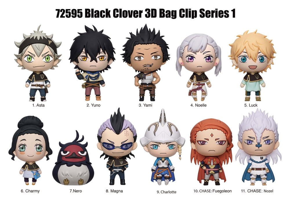 Black Clover 3D PVC-Taschenanhänger Serie 1 Display (24) Image 2
