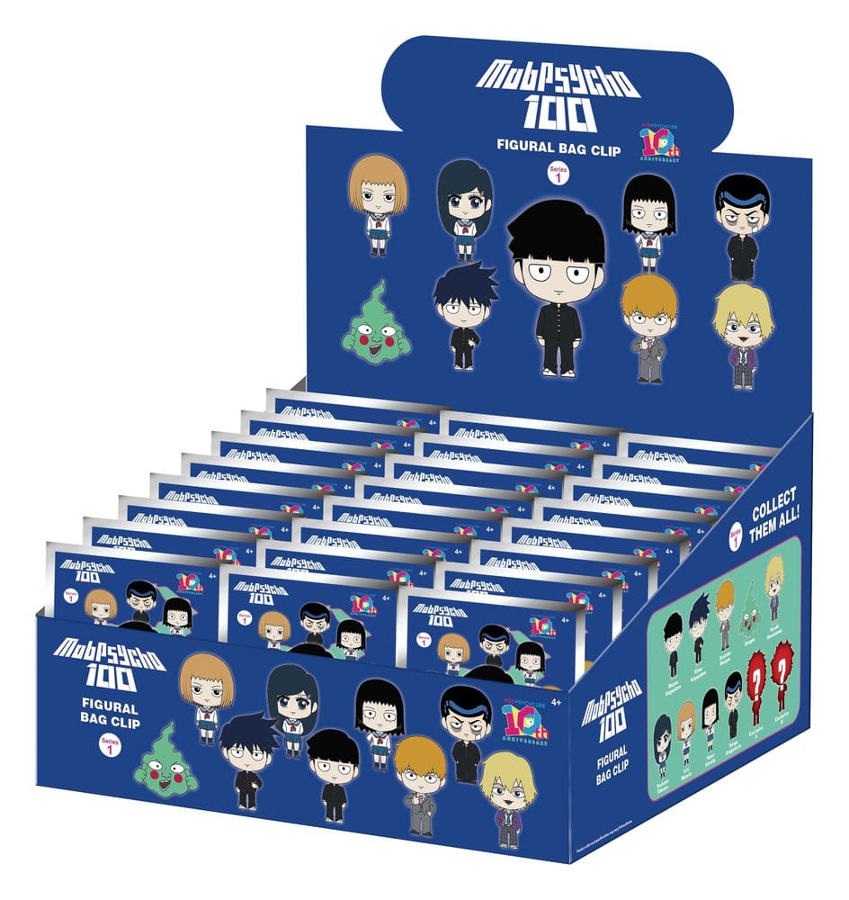 Mob Psycho 100 3D PVC-Taschenanhänger Serie 1 Blind Bag Display (24) Image 1