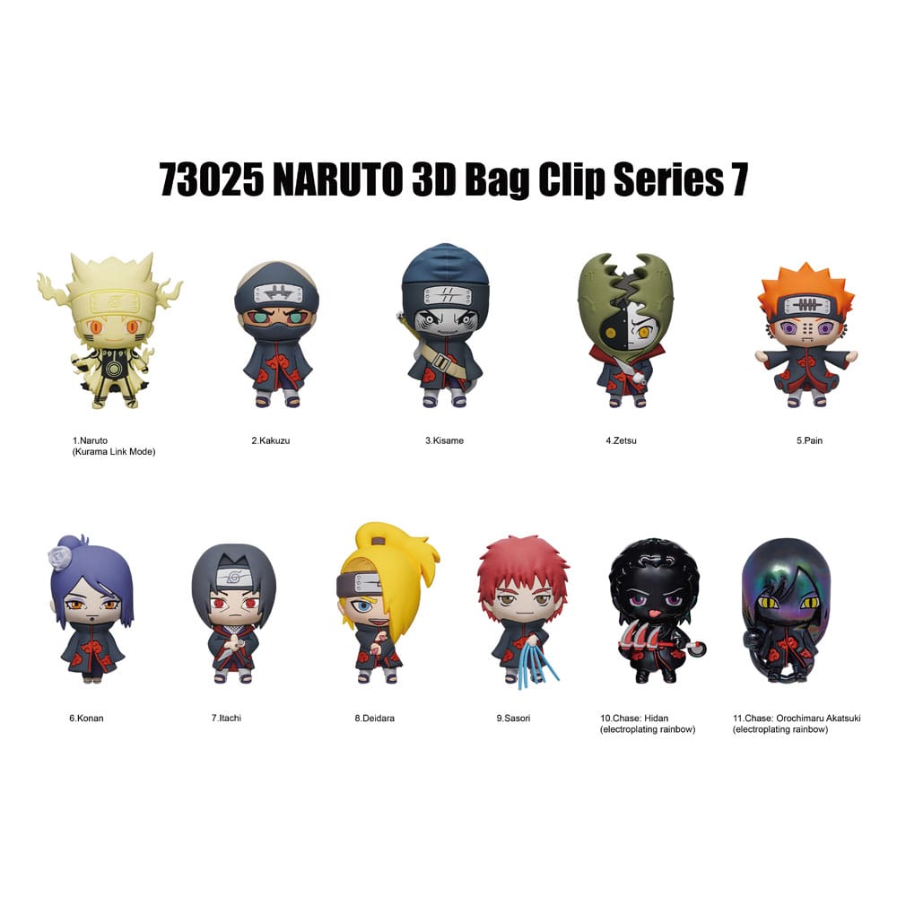 Naruto 3D PVC-Taschenanhänger Serie 7 Display  (24) Image 3