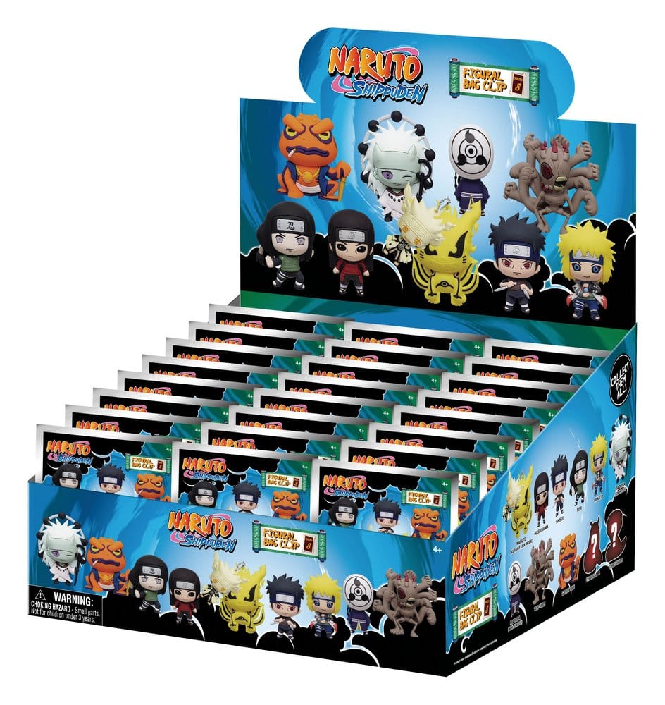 Naruto 3D PVC-Taschenanhänger Series 8 Display (24) Image 1