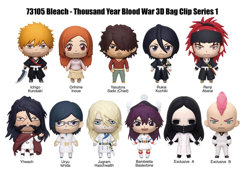 Bleach Thousand-Year Blood War 3D PVC-Taschenanhänger Serie 1 Display (24) Image 3