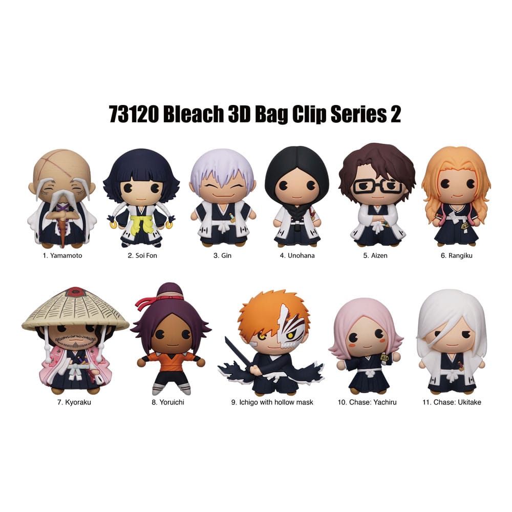 Bleach 3D PVC-Taschenanhänger Series 2 Display (24) Image 1