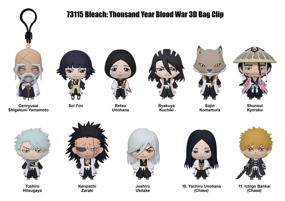 Bleach Thousand-Year Blood War 3D PVC-Taschenanhänger Serie 2 Display (24) Image 3