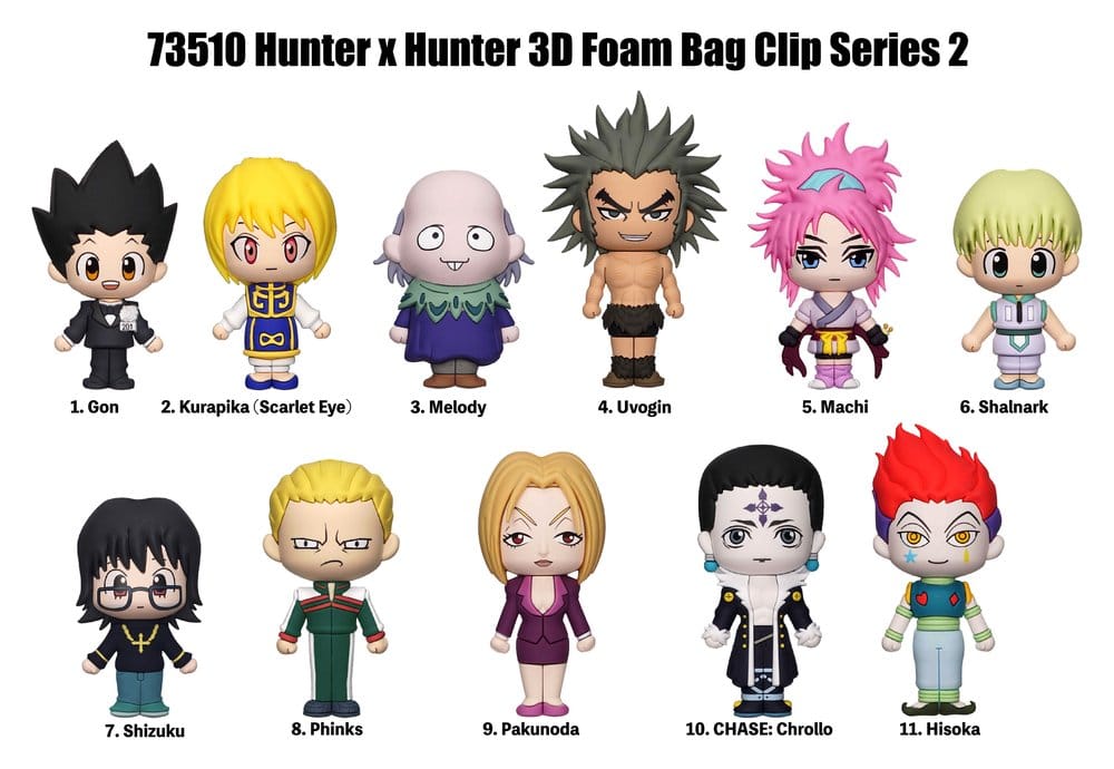 Hunter × Hunter 3D PVC-Taschenanhänger Series 2 Display (24) Image 2