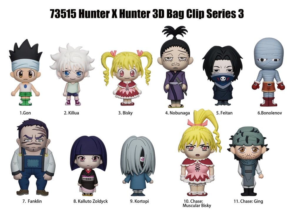 Hunter x Hunter 3D PVC-Taschenanhänger Serie 3 Display (24) Image 2