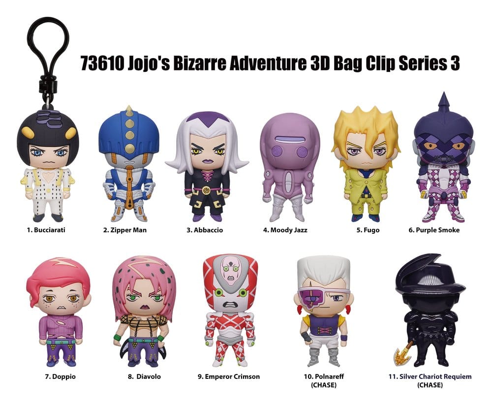JoJo´'s Bizarre Adventure 3D PVC-Taschenanhänger Serie 2 Blind Bag Display (24) Image 2