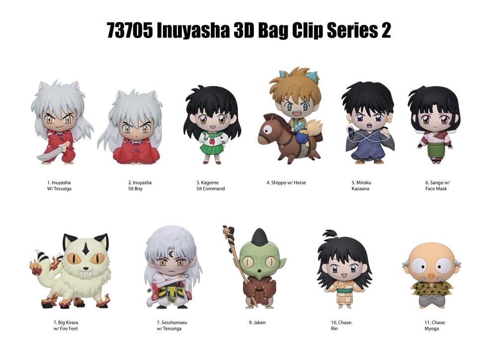 InuYasha 3D PVC-Taschenanhänger Serie 2 Display (24) Image 3
