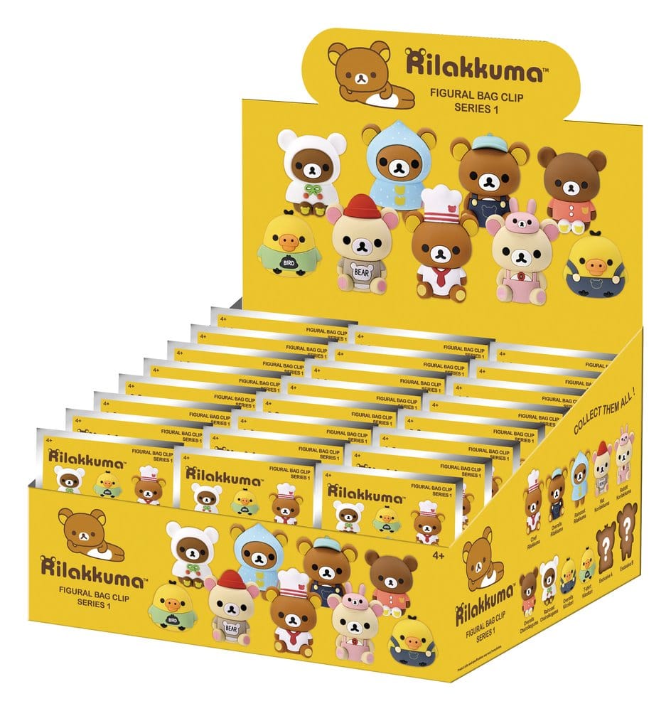 Rilakkuma 3D PVC-Taschenanhänger Serie 1 Blind Bag Display (24) Image 1