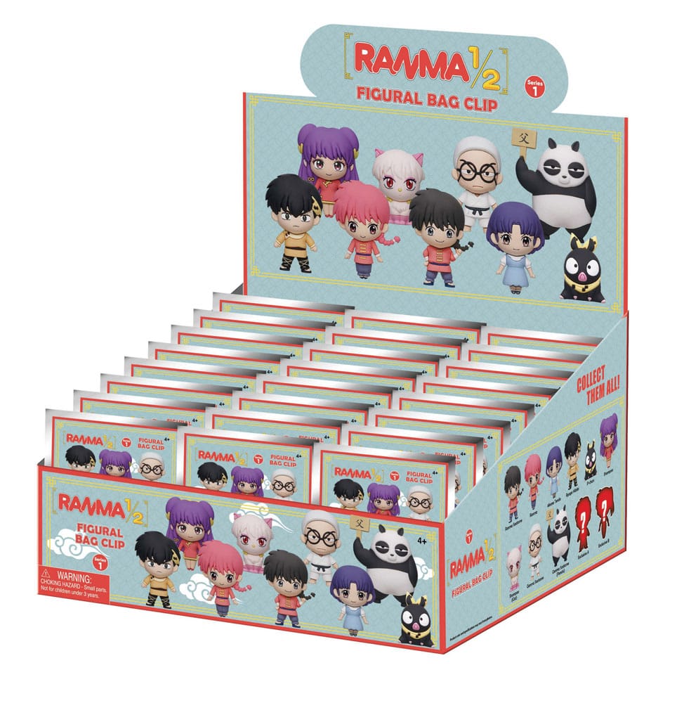 Ranma 1/2 3D PVC-Taschenanhänger Series 1 Display (24) Image 3