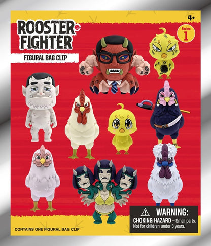 Rooster Fighter 3D PVC-Taschenanhänger Serie 1 Blind Bag Display (24) Image 2