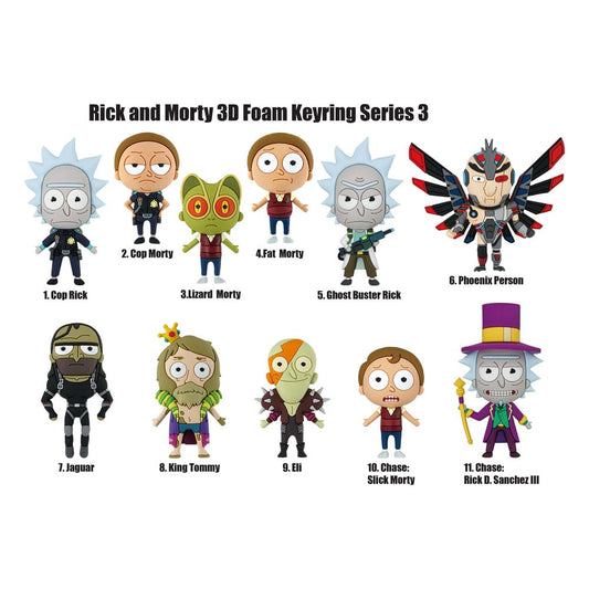 Rick and Morty PVC-Taschenanhänger Series 3 Display (24) Image 1