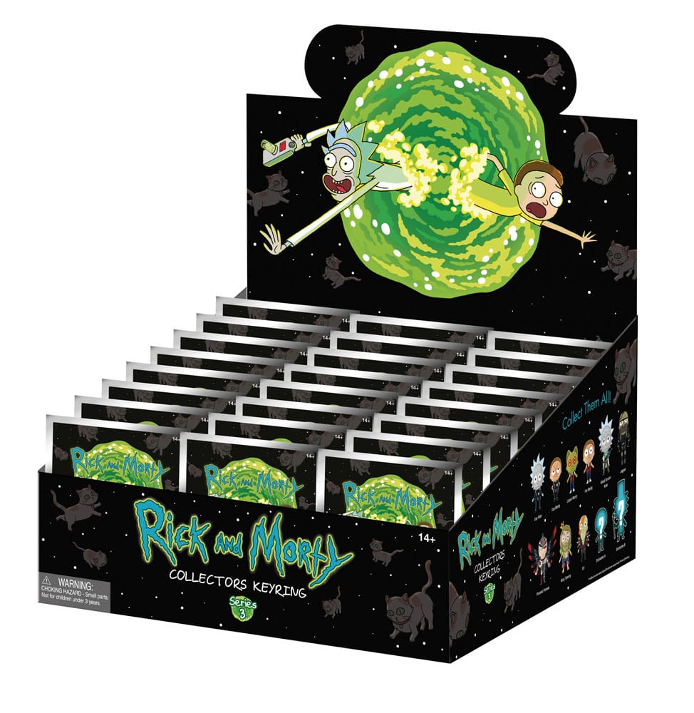 Rick and Morty PVC-Taschenanhänger Series 3 Display (24) Image 3