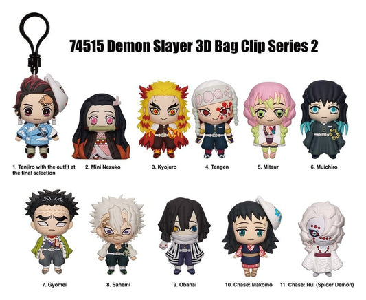 Demon Slayer: Kimetsu no Yaiba PVC-Taschenanhänger Series 2 Display (24) Image 2